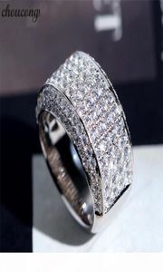 Choucong mâle promesse bague 925 en argent Sterling cz fiançailles bague de mariage pour femmes hommes fête bijoux cadeau 6116383