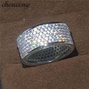 Choucong Victoria Wieck Volledige Pave set 320pcs Diamonique Cz Wit goud gevuld Engagement Wedding Band Ring set Voor Vrouwen mannen Gift232q