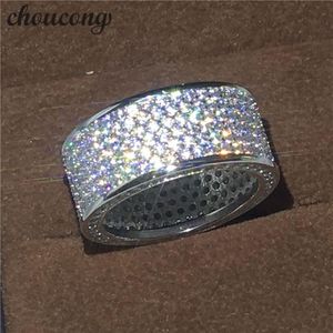 Choucong Victoria Wieck Volledige Pave set 320 stks Diamonique Cz Wit goud gevuld Engagement Wedding Band Ring set Voor Vrouwen mannen Gift253I