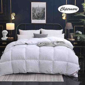 Chpermore 95 % duvet d'oie blanche/duvet de canard Épaississement couettes d'hiver 100 % coton Couverture King Queen Twin Full Size LJ201016