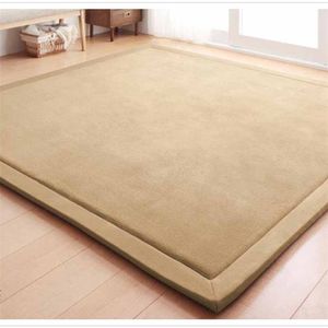 Chpermore eenvoudige tatami matten grote tapijten verdikte slaapkamer tapijt kinderen geklommen playmat thuis ling kamer tapijt vloertekens 210917