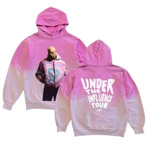 Chris Brown Under The Influence Tour 2023 Breezy Merch Grappige hoodie hiphop grafisch sweatshirt streetwear harajuku trainingspak