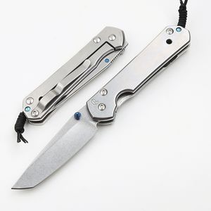 Chris Reeve Classic Sebenza 21 kleine messen CR-zakmessen 5CR15Mov 58HRC Stone Wash Tanto-mes Roestvrijstalen handvat EDC-zakcadeaumessen