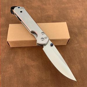 Chris Reeve EDC CR Classic Sebenza-mes Vouwen 21 440C Blade Handle Rimpelvorm Volledig stalen messen Gift Key Pocket Men Tool Mini voor Fvku