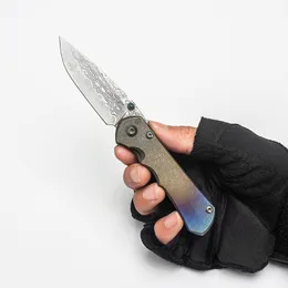 Chris Reeve vouwmes inkosi beperkte aangepaste versie titanium handle echte damascus mes perfecte pocket edc outdoor apparatuur tactische camping overlevingstools