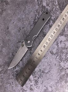 Chris Reeve Mini Sebenza 21 Version rentable Couteau pliant de poche 7CR13MOV Blade en acier lame de la lame Camping Outdoor ED8498112
