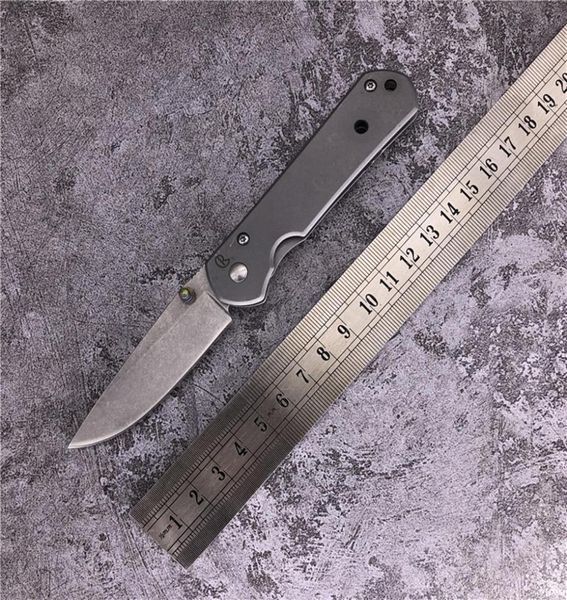 Chris Reeve Mini Sebenza 21 Version rentable Couteau pliant de poche 7CR13MOV Blade en acier lame de la lame Camping Outdoor ED5903602