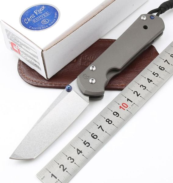 Chris Reeve Sebenza Inkosi 21th Idaho fait d2 tanto lame couteau pliant tactique extérieur camping de survie utilitaire EDC Colle3765981