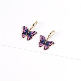 Cadeau de Noël fille boucles d'oreilles Kit Animal serpent boucles d'oreilles vague goutte femmes mode bijoux dame or argent belle origami sauvage 253m