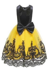 Robes de baptême pour les filles de fête d'anniversaire des filles Bowknot Lace Tutu Princess Christmas Clothes8155606