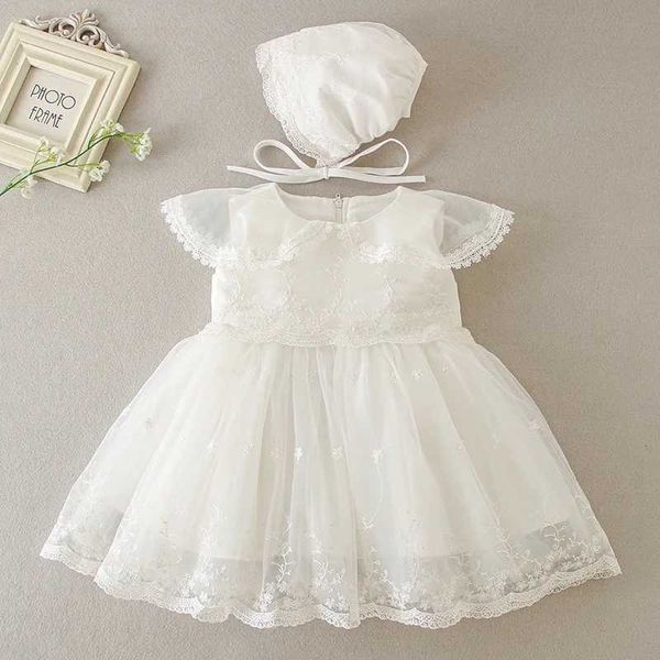 Robes de baptême Nouvelle robe bébé vêtements nouveau-nés de Noël princesse fête fille enfant 1er anniversaire 3 12 24m Q240507