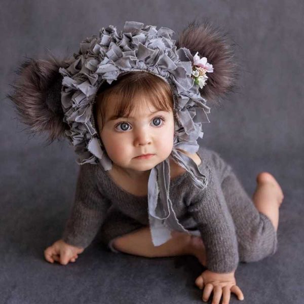 Vestidos de bautizo Fotografía recién nacida Diadema Niños Animal Oreja Headwear Diadema para niños Bebé Niño Niña Accesorios para el cabello Sesión de fotos Accesorios para la cabeza T221014