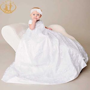 Robes de baptême Nimble bébé robe fille baptême Christian Wear First Communion pour Vesido Infant Bautizo Vêtements Q240507