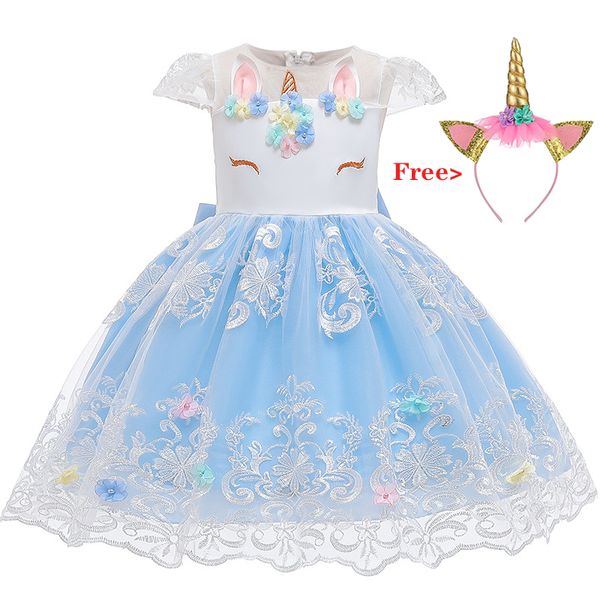 Robes de baptême fête année carnaval Costume princesse enfant en bas âge vêtements pour enfants