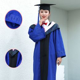 Doopjurken Universiteit Afgestudeerden Uniform Cosplay Student Student Japanse school JK Graduation Jown Cap voor academische seifuku -jurk Bachelor Robe hoed 230408