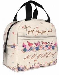 Christelijke geschenken voor vrouwen Lunch Bag - Inspiratiale religieuze geschenken voor vrouwen Christian Graduati Verjaardagsgeschenk idee Lunchbox C2YQ#