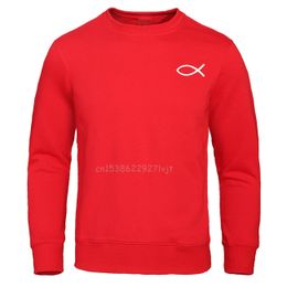 Christian Jesus Fish Hoodies Pullover Hoge Kwaliteit Merk Sweatshirt Hoody Casual Streetwear Camisas Hombre Kleding Shirt Y0319