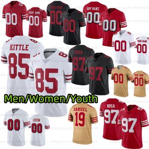 Mccaffrey Christian 23 13 Brock Purdy Maillot de football Nick Bosa George Kittle Deebo Samuel Fred Warner Jerry Rice Montana Talanoa Hufanga Trent Williams Hommes Femmes