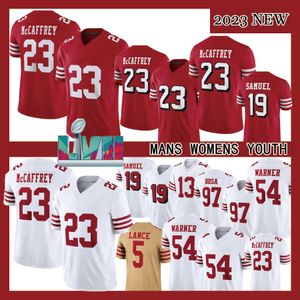 Christian Mccaffrey Bullock Purdy Camiseta de fútbol americano Trey Lance Nick Bosa George Kittel Dipo Samuel Fred Warner Jerry Rice Joe