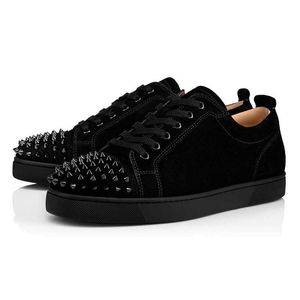 Christians Red Bottomed aaa Quality Shoes Low Cut Platform Sneakers Mens Womens Luxurys Designers Vintage s Loafers Fashion Spikes Party Luxury Casual Traine UUC8