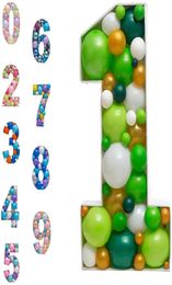 Noël 2022 Décoration de fête Balloons Mosaic Nombres Frames Garden Arche Létex Balloons Garland Balloon Birnal Birthday Party décor293E1358340