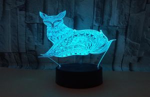 Kerst 3D transparant acryl voslichten kleurrijke afstandsbediening touch lampen controle LED klein nachtlampje huissfeer decoratief l1158807