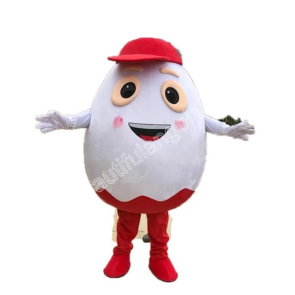 Noël Animal blanc oeuf mascotte Costume personnage de dessin animé tenue Costume Halloween adultes taille fête d'anniversaire tenue de plein air caritatif