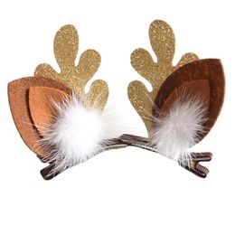 Christmas Antler Clips Coiffes Adultes Enfants Hairpins Party Head Ornaments Kids Kids Creative Christmas Birthday Gifts RRE15051