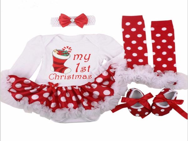 Costumes de bébé de Noël tissu infantile enfant en bas âge filles premières tenues de Noël nouveau-né noël barboteuse vêtements ensemble cadeau d'anniversaire Y183574463