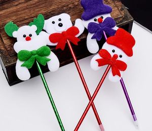 Noël stylo à bille stylo à bille bonhomme de neige dessin animé père noël cadeau école nouvel an XMAS Mardi Gras fête bals faveurs cadeaux