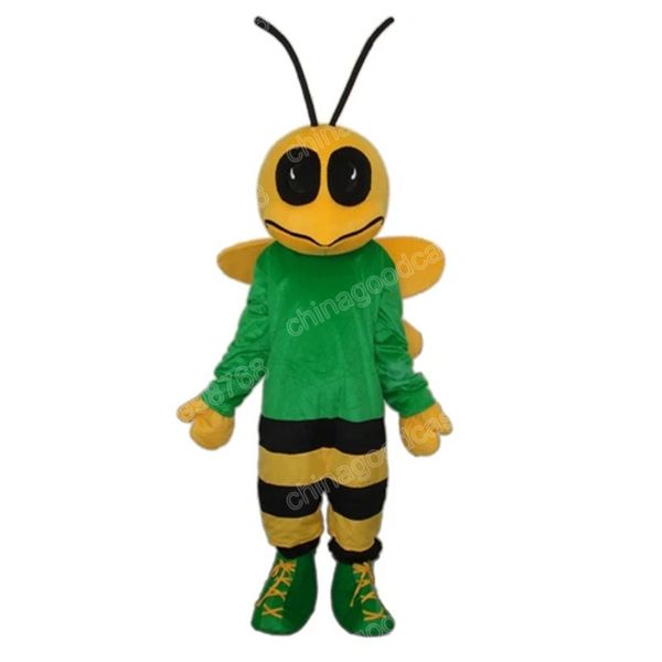 Costume de mascotte d'abeille de Noël de haute qualité Halloween robe de soirée fantaisie personnage de dessin animé tenue costume carnaval tenue unisexe accessoires publicitaires