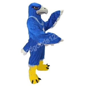 Costumes de mascotte d'aigle bleu de Noël Halloween personnage de dessin animé tenue costume personnage carnaval publicité de Noël fête d'anniversaire déguisements