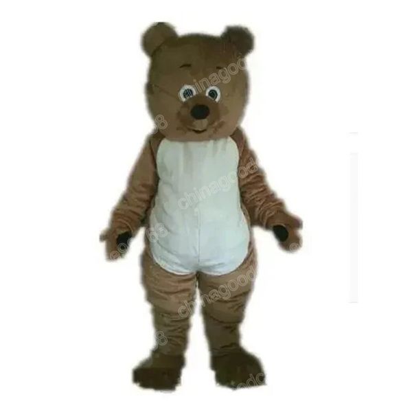 Christmas Brown Bear Mascot Costume Halloween Fancy Party Robe Cartoon Characon Tesitiy Suit Carnival Adults Taille Anniversaire Outdoor Tenue