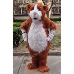 Christmas brun hamsters Mascot Costume Halloween Robe de fête fantaisie Cartoon personnage de personnage Carnival Unisexe Tenue