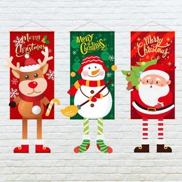 Banderines navideños, decoración de ambiente festivo, adornos colgantes para puertas, banderines navideños, adornos navideños para recoger