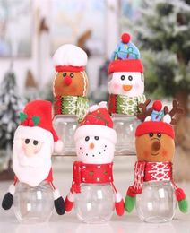 Kerst Snoeppot Pop Gevulde Pluche Sneeuwpop Vorm Bonbondoos Geschenkdoos Containers Voor Thuis Cafe Restaurant Office6710156