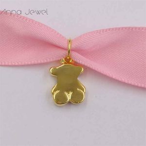 Encanto navideño para la fabricación de joyas Bear tos 925 Collar colgante de plata esterlina para mujeres, hombres, niñas, mal de ojo, collares, cadena, conjunto, regalos de cumpleaños, Europa 015904100