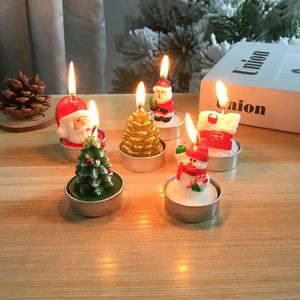 Artesanía navideña Velas de regalo Decoración de pintura sin humo Regalo de Navidad Propuesta de confesión del Día de San Valentín Accesorios de decoración navideña