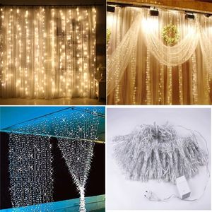 Christmas Curtain Fairy String Light Led Christmas Decorations for Home Garland Light Christmas Xmas Ornament Year Gift 201203