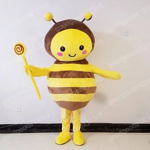 Costumes de mascotte d'abeille mignonne de Noël, robe de soirée fantaisie d'Halloween, personnage de dessin animé unisexe, carnaval, fête publicitaire de noël, tenue d'extérieur