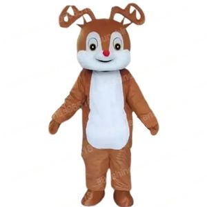 Kerst schattig eland mascotte kostuum cartoon thema karakter carnaval volwassenen grootte Halloween verjaardagsfeestje fancy outdoor outfit voor mannen vrouwen