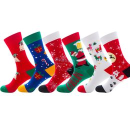 Leuke kerstsokken, warme, zachte katoenen sokken voor de feestdagen, geschikt voor kerst- of verjaardagscadeaus in de winter, een verscheidenheid aan kleuren