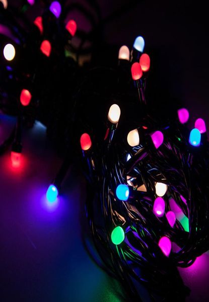 Éclair de décoration de Noël LED Remote contrôle coloré Light String Energy Conservation Romantic Fog Bubble Bubble Crimps 11xC18555528