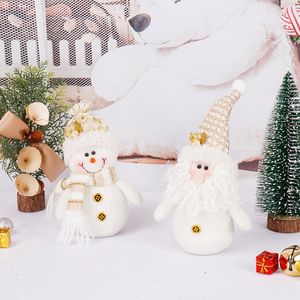 Décoration de Noël naine poupée vieux bonhomme de neige en peluche pendentif père Noël cadeaux ornements décoration d'arbre de Noël décorations joyeux cadeaux grand B5
