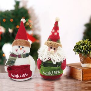 Kerstdecor dwergpop Snowman Santa Claus hanger pluche speelgoed schattige cadeautjes ornamenten kerstbomen decoraties vrolijk feest zacht knuffels cadeaus zee b5