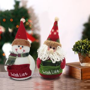 Décoration de Noël Poupée Naine Bonhomme de Neige Père Noël Pendentif en Peluche Mignon Présente Ornements Décorations d'Arbre de Noël Merry Party Doux Animaux en Peluche Cadeaux B5