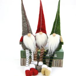 Kerstdecoratie 20 inch lange benen Rudolph Doll Kerstmis kinderen cadeau Hotel Mall raamdecoratie