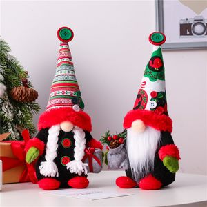 Kerstdecoratie Gezichteloze kabouterde pop dwarf goblin santa gnome rudolph poppen tafel decor