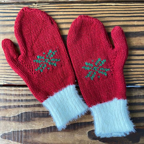 Gants de décoration de noël gants de père noël chaleur de noël gants tricotés Jacquard gants pour hommes gants pour femmes