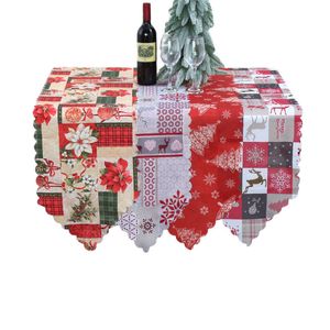 Nappe de Table en tissu à carreaux, décoration de noël, chemin de Table créatif européen pour la maison, le café et le bureau